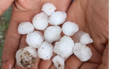 Yunak ve Çeltik’te dolu yağışı etkili oldu