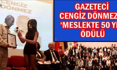 CENGİZ DÖNMEZ'E ÖDÜL