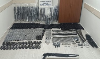 Konya’da bin 279 tüfek parçası ele geçirildi