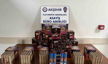 Akşehir Polisinden havai fişek denetimi