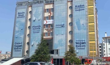 Özel hastanenin son kat penceresine ’tarzan’ gibi tırmandı,  intihar girişiminde bulundu