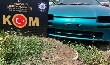 Konya’da gümrük kaçağı araç, sahte plakalar ele geçirildi