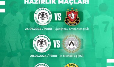Konyaspor'un hazırlık maçları belli oldu
