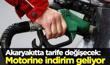 Motorine indirim geliyor
