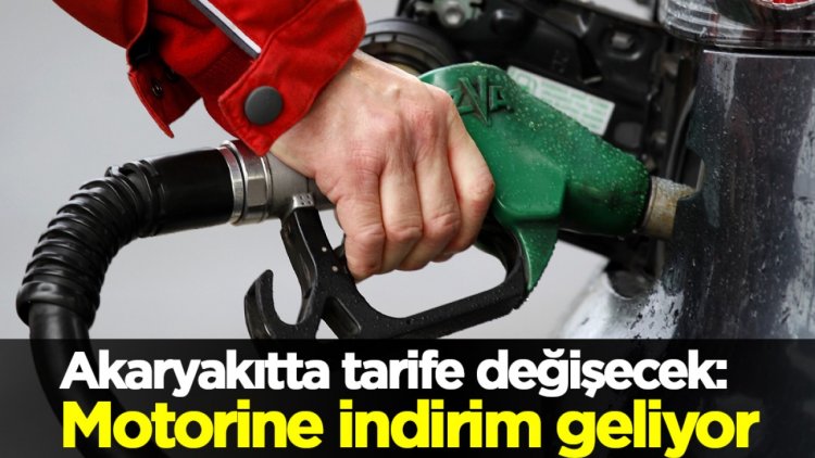 Motorine indirim geliyor