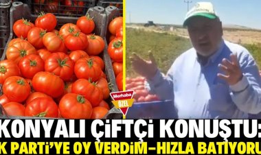 Konyalı çiftçi böyle isyan etti: Koyu AK Partiliyim ama batıyoruz