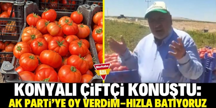 Konyalı çiftçi böyle isyan etti: Koyu AK Partiliyim ama batıyoruz