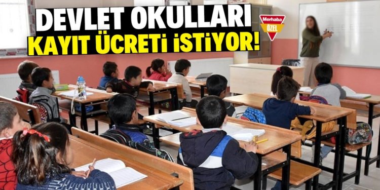 Konya'da devlet okulları kayıt ücreti istiyor!