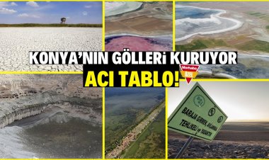 Konya'da 13 göl kurudu! İşte isimleri