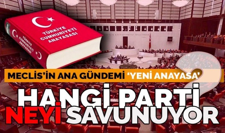 Meclis açıldıktan sonra Cumhur  İttifakı’nın ilk maddesi yeni anayasa