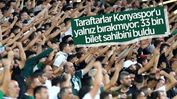 Taraftarlar Konyaspor'u yalnız bırakmıyor