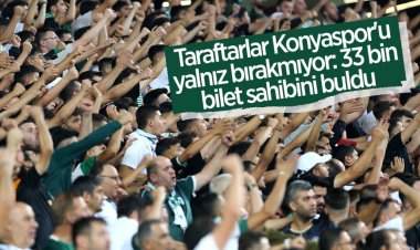 Taraftarlar Konyaspor'u yalnız bırakmıyor