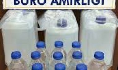 Akşehir'deki polis baskınında 15 litre sahte içki ele geçirildi