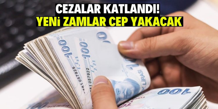 İdari para cezaları yılbaşından itibaren artırılacak