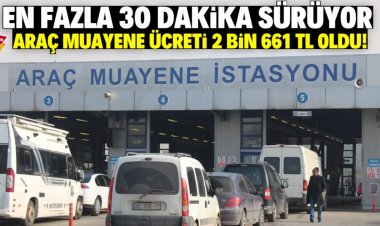 Araç muayene ücreti 2 bin 661 TL oldu!  Konyalılar sert tepki gösterdi