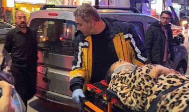 Tartıştığı kocasının elinde bıçağı görünce ikinci kattan