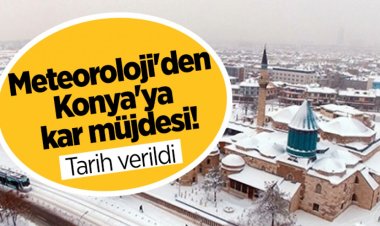 Konya'ya kar müjdesi!