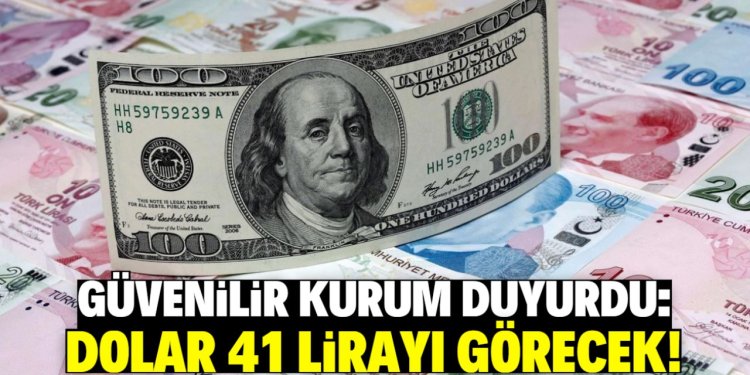 Dolar bu tarihte 41 lirayı görecek!