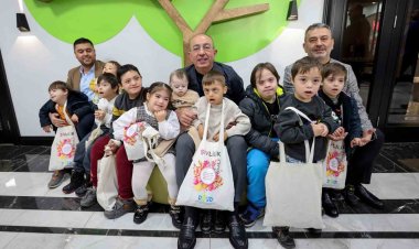 DOSD Meram’ın özel çocuklarıyla Şivlilik toplayan Başkan Kavuş hastanedeki çocukları da unutmadı