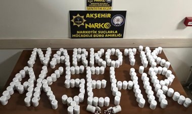 Konya’da 1 milyon 200 bin liralık uyuşturucu hap ele geçirdi