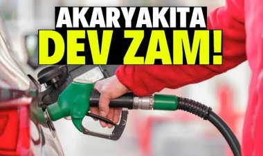 Akaryakıta dev zam!