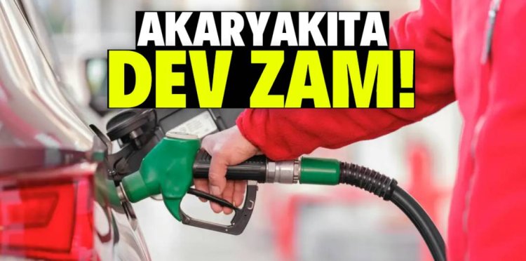 Akaryakıta dev zam!