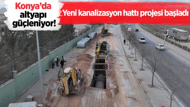 Yeni kanalizasyon hattı projesi başladı