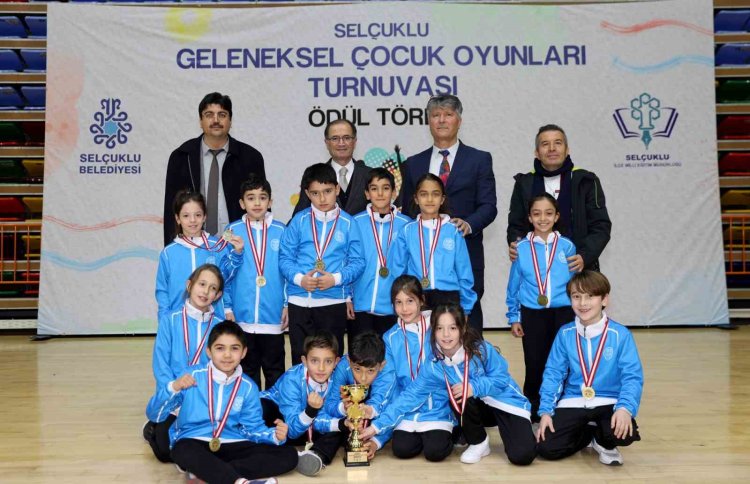 Selçuklu’da Çocuk Oyunları Turnuvası’nda  ödül heyecanı yaşandı