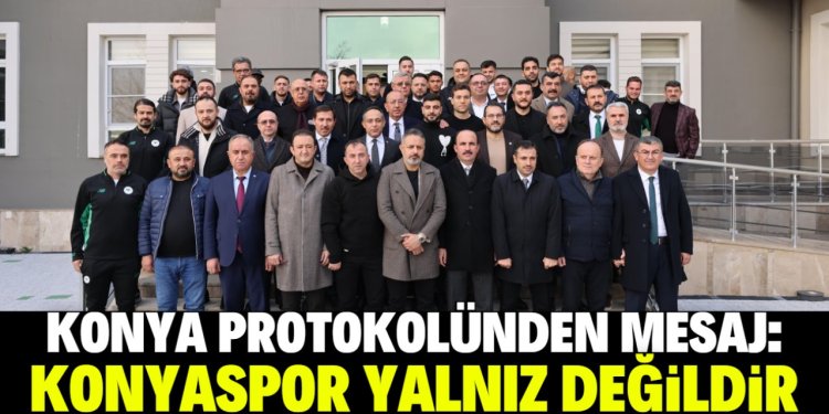 Konya protokolünden Konyaspor'a destek ziyareti