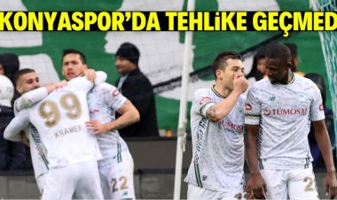 Konyaspor nefes aldı ama tehlike geçmedi!