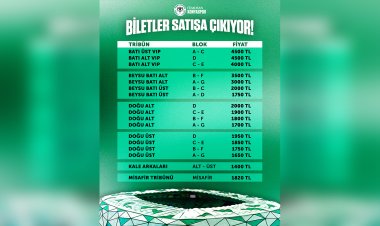 BİLET FİYATLARI