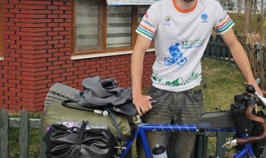 Bisikletiyle dünya turuna çıktı, Beyşehir’de mola verdi