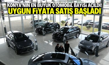 Konya'nın en büyük otomobil bayilerinden birisi hizmete başladı.