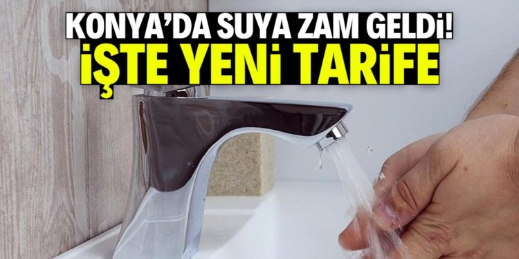SUYA YİNE ZAM