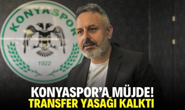 Transfer yasağı kalktı