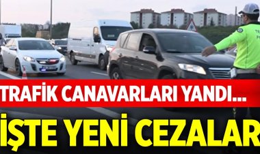 Trafik canavarları yandı...