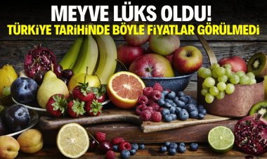 Meyve lüks oldu!