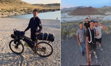 Alman bisikletçi Karapınar’da mola verdi