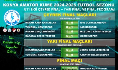 AMATÖRLERDE ÇEYREK FİNAL