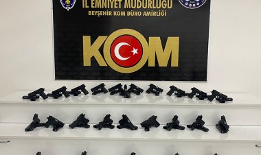Konya’da 50 adet ruhsatsız tabanca ele geçirildi