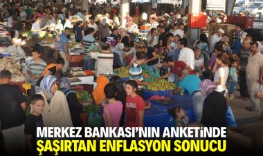 Merkez Bankası'nın anketinde  şaşırtan enflasyon sonucu