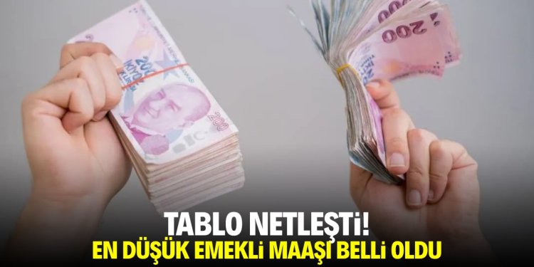 En düşük emekli maaşı belli oldu