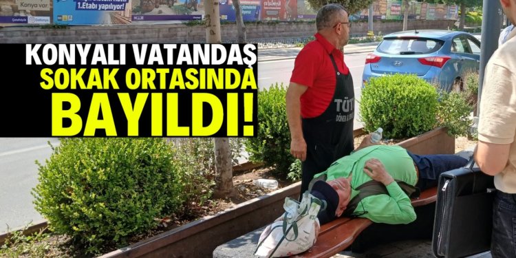 Vatandaş sıcaktan bayıldı