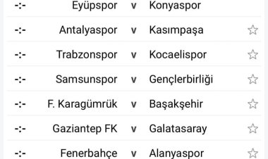 ilk hafta maçları