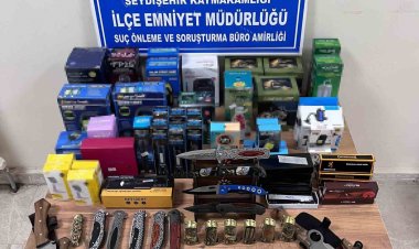 Seydişehir’de 26 adet kesici delici alet ele geçirildi