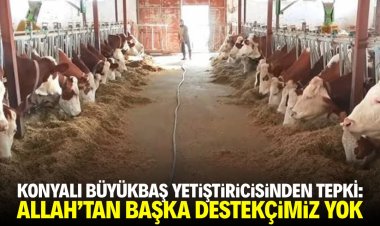 Konya’da büyükbaş yetiştiricisinden tepki