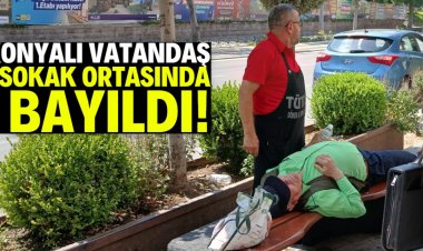 Vatandaş sıcaktan bayıldı