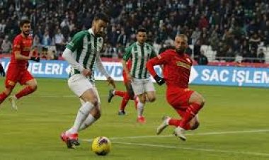 KONYASPOR GÖZTEPE’YE DEPLASMANDA KAFA TUTTU  : 1-1