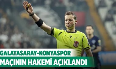 Galatasaray-Konyaspor maçının hakemi  Yasin KOL