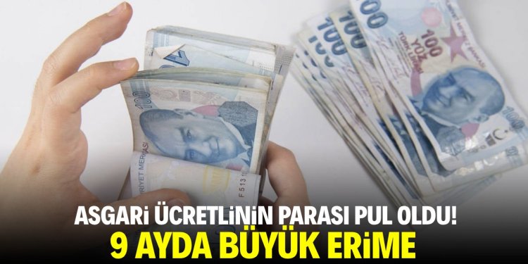 Asgari ücretlinin parası pul oldu!